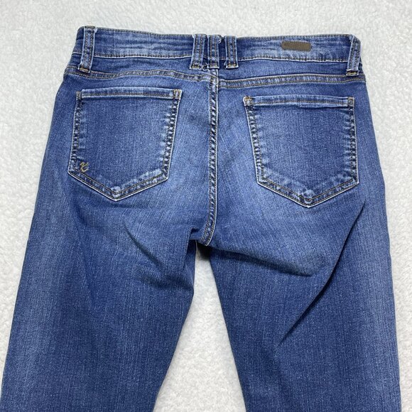Kut from the Kloth Jeans Womens Sz 4 Blue Mia Toothpick Low Rise Skinny 27x30 - Picture 4 of 11